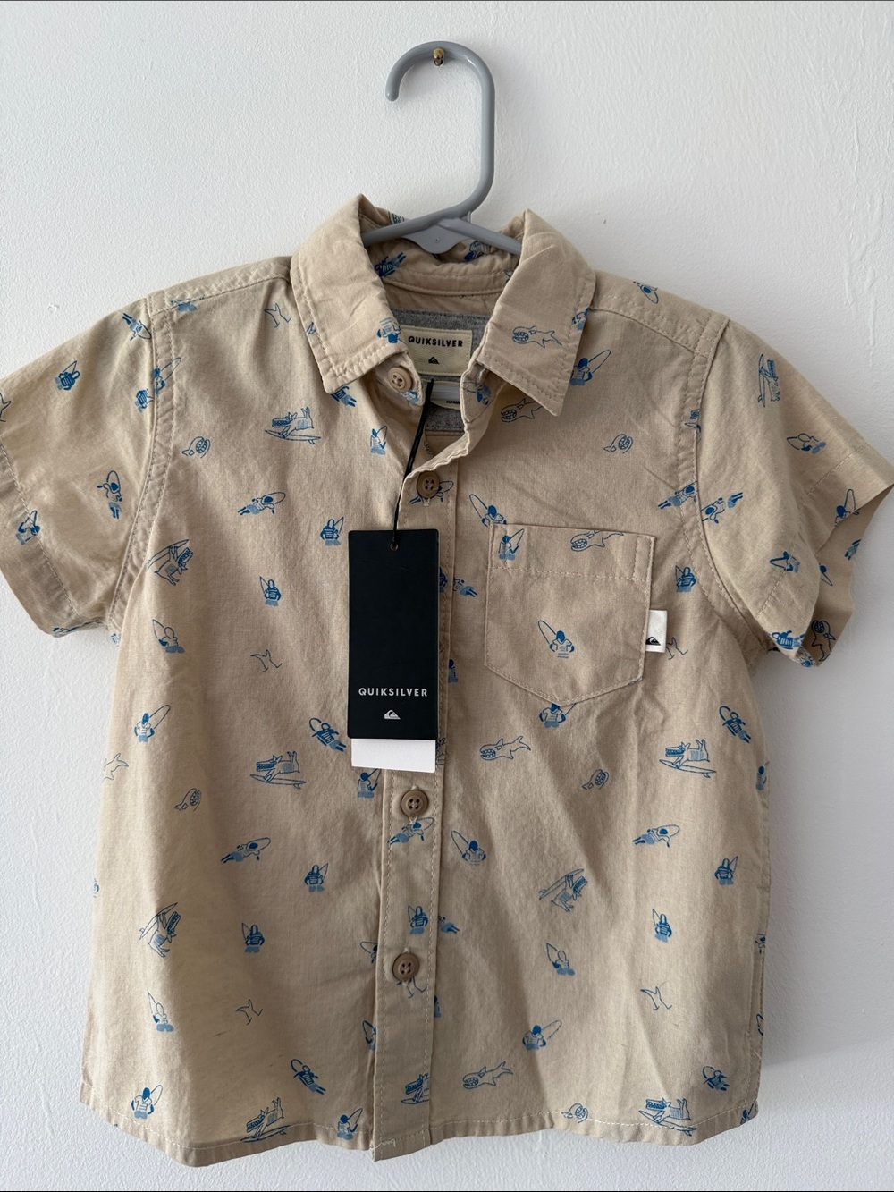 Boys Quiksilver Button Up